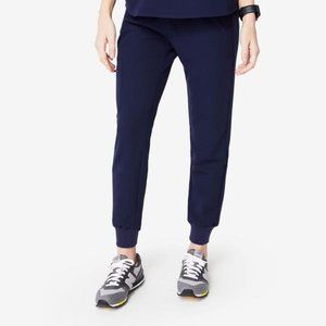 FIGS Women's Zamora Petite Jogger Scrub Pant Navy